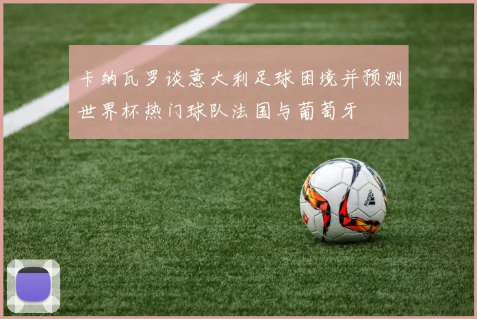 卡纳瓦罗谈意大利足球困境并预测世界杯热门球队法国与葡萄牙